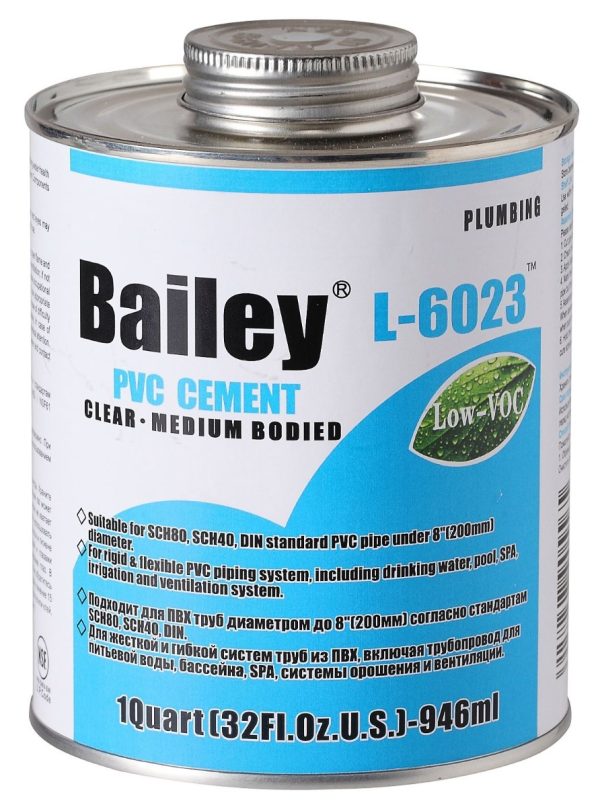 Klej do rur PVC Bailey L-6023 946 ml, przezroczysty