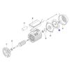 Wirnik wentylatora silnika pompy Kripsol KAN/KT/KTB/KAL/KL/KRF/KRB/BC/BCP/BCG/BCPG/BF/BB, MEC132 (RMOT0003.07R) - obrazek 2