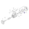 Wentylator silnika elektrycznego pompy Kripsol FAN MEC71 M2 TR/TT/BCD - RBM1030.22RRMOT0003.02R (130*14 mm) - obrazek 2