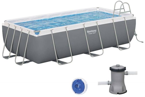 Basen stelażowy prostokątny Bestway 56441 (404х201х100 cm) z filtrem wkładowym i drabinką, obniżka