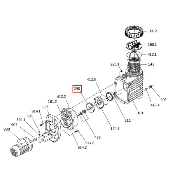 Wirnik pompy Speck BADU ТОР ІІ/12 (292.1123.029)