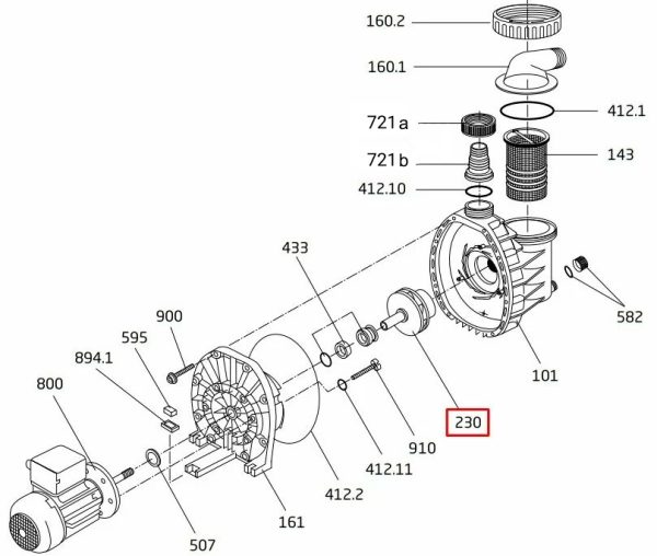 Wirnik pompy Speck BADU MAGIC ІІ/11 (292.1623.046)