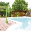 Prysznic solarny Aquaviva Cobra z kranikiem do mycia stóp, zielony DS-C720VE, 32 l - obrazek 2