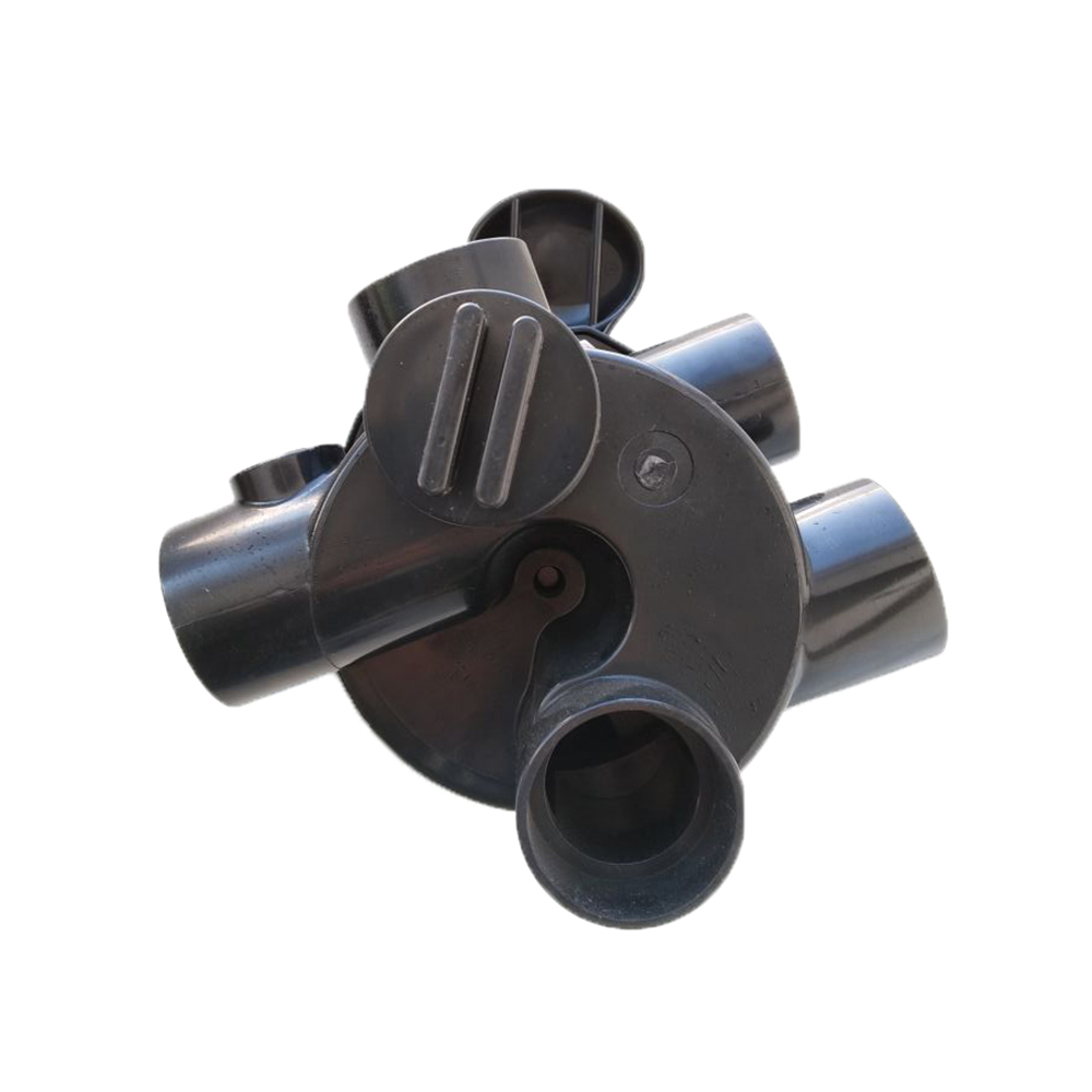 Zawór sześciodrogowy Emaux MPV03 (1.5") boczny (88280811B) czarny - obrazek 3