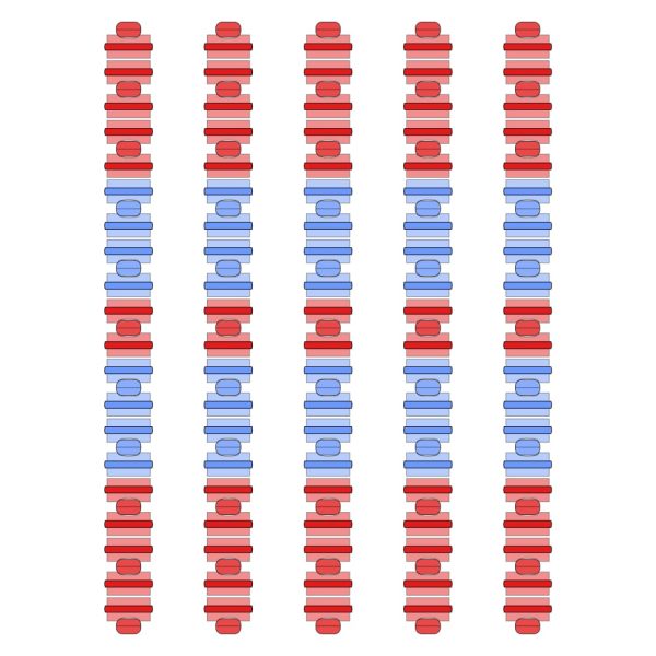 Lina torowa Hayward Big Red/Blue, AISI 316, 25 m