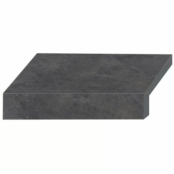 Płytka basenowa brzegowa typu L Aquaviva Dusk Antracite, 600x345х50 (20) mm