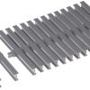 Kratka przelewowa do basenu Aquaviva KP HKE02-G Classik z połączeniem centralnym 195x22 mm (szara) - obrazek 2