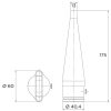 Dysza do wodospadu masującego Flexinox Tahiti MOD B, AISI-316L - obrazek 3
