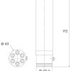 Dysza do wodospadu masującego Flexinox Tahiti MOD D, AISI-316L - obrazek 3