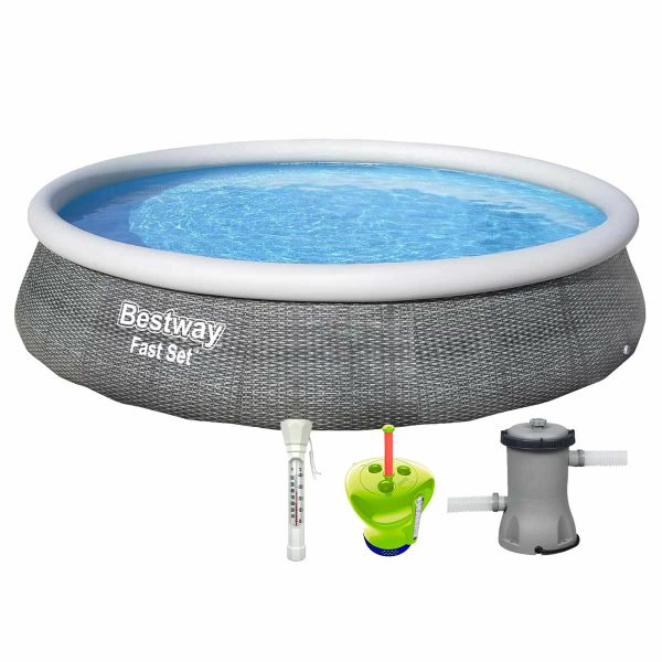 Basen rozporowy Bestway 57376 z filtrem wkładowym, termometrem i dozownikiem w zestawie
