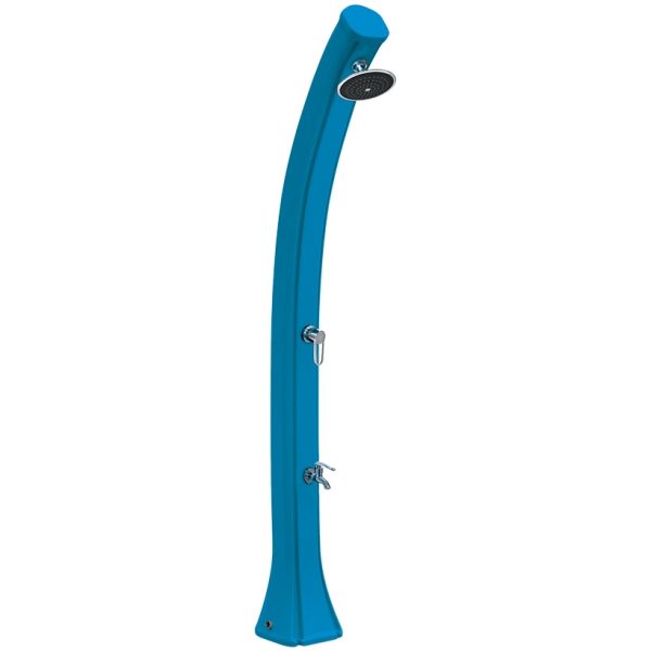 Prysznic solarny Aquaviva Happy 4х4 z kranikiem do mycia stóp, niebieski DS-H422BL, 44 l