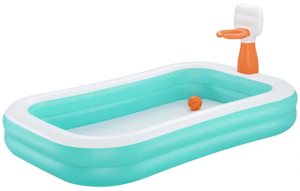 Basen dmuchany dla dzieci Bestway 54445 (251х168х102 cm) z obręczą do koszykówki