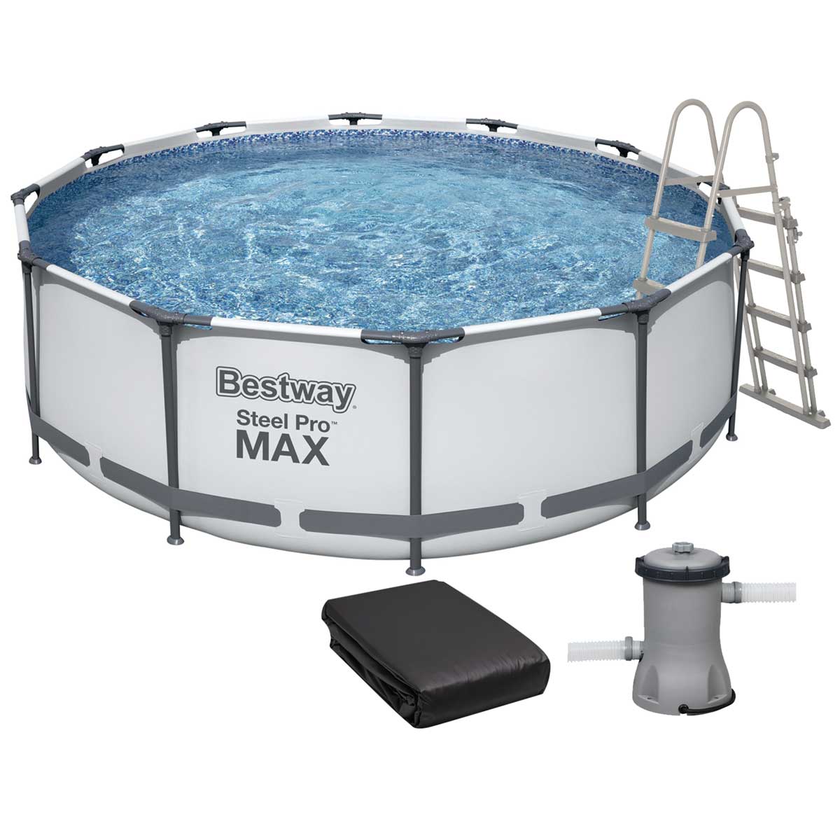 Basen stelażowy Bestway 56420 (366х122 cm) z filtrem wkładowym, drabinką i pokrywą - obrazek 2