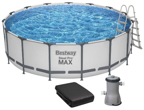 Basen stelażowy Bestway 56438 (457х122 cm) z filtrem wkładowym i drabinką
