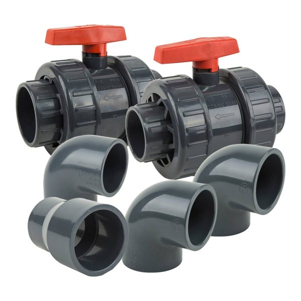 Zestaw złączek Kripsol do przeciwprądu 75/90 mm