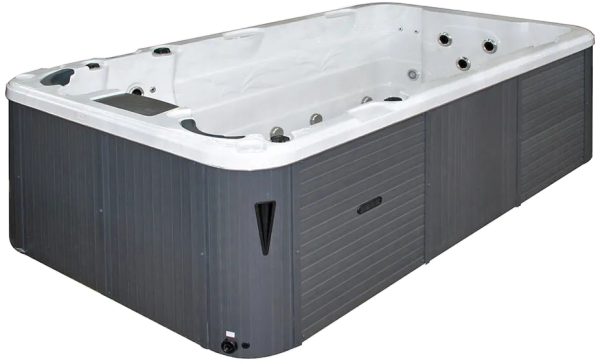 Jacuzzi z hydromasażem Passion Spas Aquatic 1 Eco (400x228x126 cm), srebrno-biały