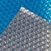 Folia solarna do basenu Aquaviva Platinum Bubbles-5-750, szerokość 7.5 m (30 m.b.), srebrno-niebieska - obrazek 2