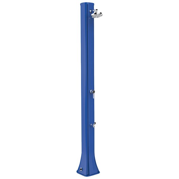 Prysznic solarny Aquaviva Big Happy Five z kranikiem do mycia stóp, granatowy F620/5002, 36 l