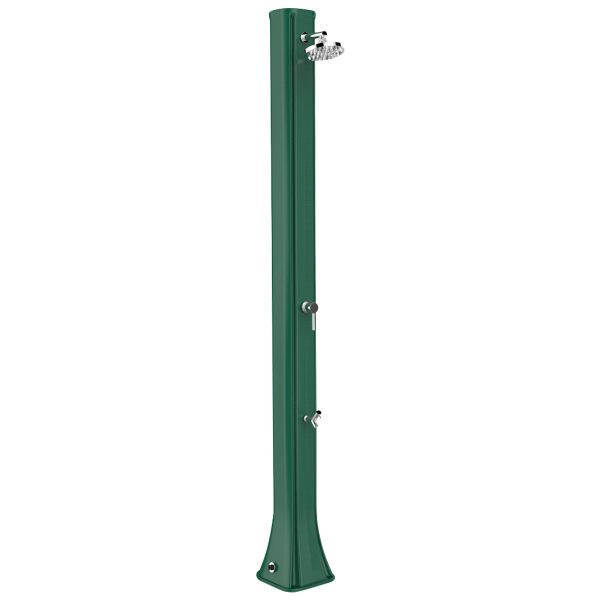 Prysznic solarny Aquaviva Big Happy Five z kranikiem do mycia stóp, ciemnozielony F620/6016, 36 l