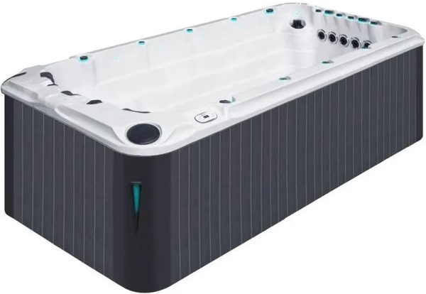 Jacuzzi z hydromasażem Passion Spas Activity 2 (549x226x126 cm), srebrno-biały