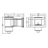 Skimmer do basenu foliowego Emaux EM0020V Wide - obrazek 2