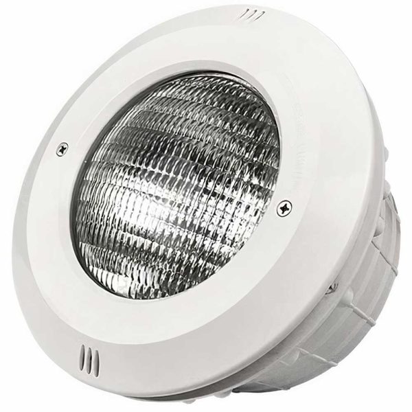 Lampa Emaux PAR56 NP300-P (z żarówką GAS PAR56-360WH) do basenów foliowych/betonowych, wkładki mosiężne