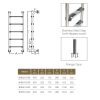 Drabinka do basenu Emaux BHK515-SR (5 stopni), AISI-304 - obrazek 2