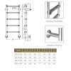Drabinka do basenu Emaux BHL415-SR (4 stopnie), AISI-304 - obrazek 3