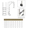 Drabinka do basenu Emaux Standard NSL415-SR (4 stopnie), AISI-304 - obrazek 2