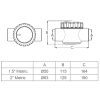 Zawór zwrotny Emaux V50-1 (E) 63 mm - obrazek 2