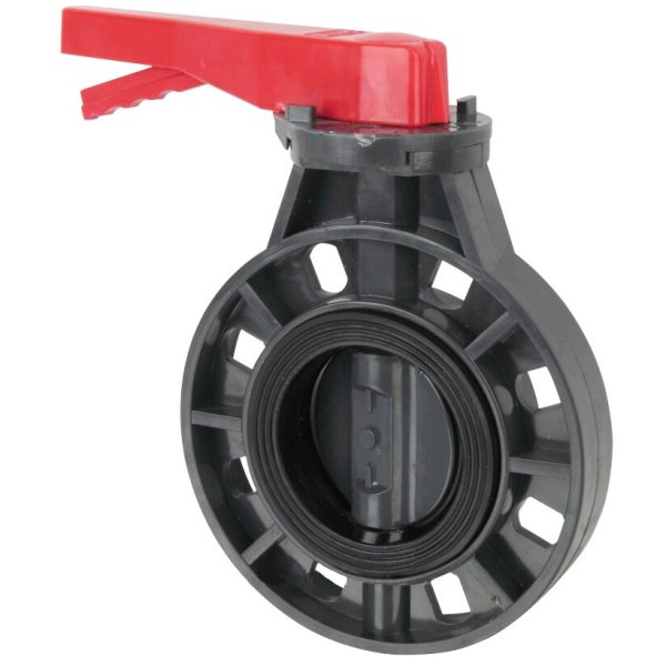 Zawór motylkowy PVC ERA bez kołnierzy, d63 mm