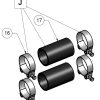 Wąż przyłączeniowy z zaciskami Pahlen 636007 do przeciwprądu Jet Swim - obrazek 2