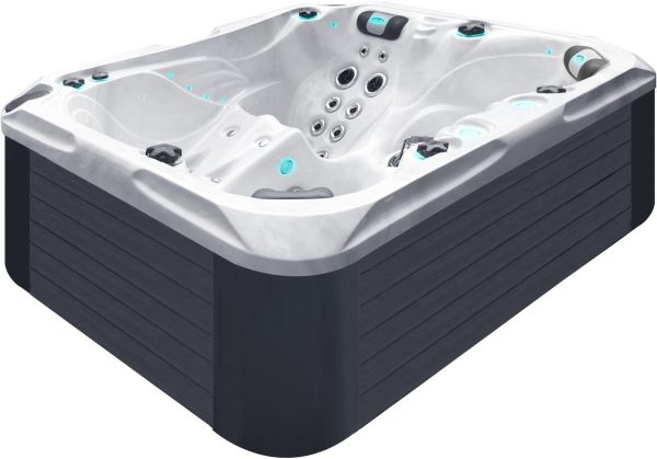 Jacuzzi z hydromasażem Passion Spas Happy (213х175х83 cm), srebrno-biały