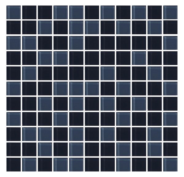 Mozaika szklana Aquaviva Сristall Black&Gray (25 mm)
