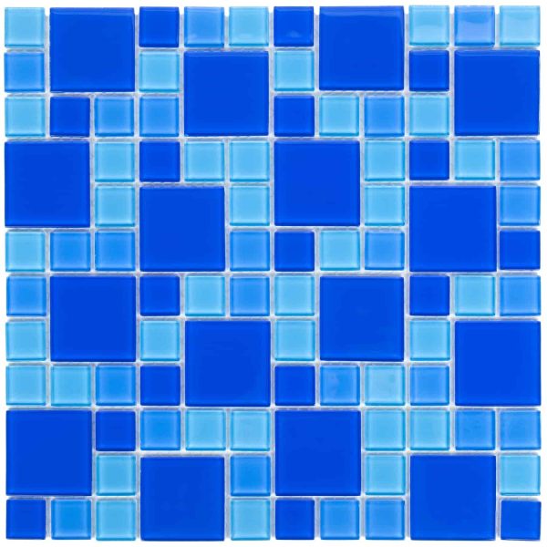 Mozaika szklana Aquaviva Cristall Dark Blue (23 - 48 mm)