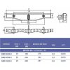 Kratka przelewowa do basenu Kripsol NMR 2520.C z połączeniem potrójnym 245х20 mm - obrazek 2