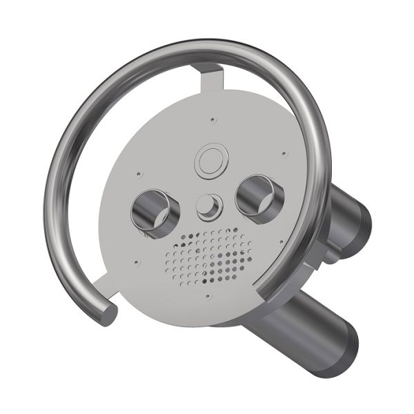Część przednia i element montażowy do przeciwprądu Aquaviva TWIN 2.5" AISI 304 (okrągła)