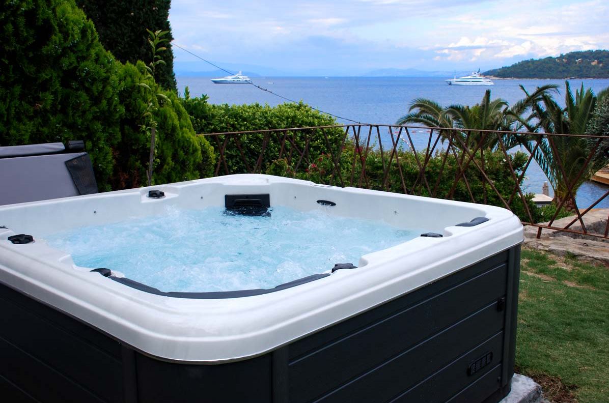 Jacuzzi z hydromasażem Passion Spas Relax (204х204х85 cm), srebrno-biały - obrazek 3