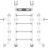 Drabinka do basenu Emaux BHL415-SR (4 stopnie), AISI-304 - obrazek 2