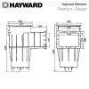 Skimmer do basenów foliowych Hayward 3111LG Premiun Standard - obrazek 2