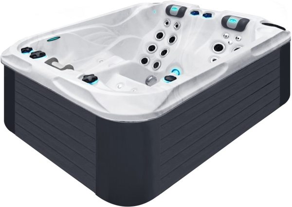 Jacuzzi z hydromasażem Passion Spas Soulmate (213х165х84 cm), srebrno-biały