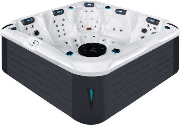 Jacuzzi z hydromasażem Passion Spas Devotion (230х230х91 cm), srebrno-biały
