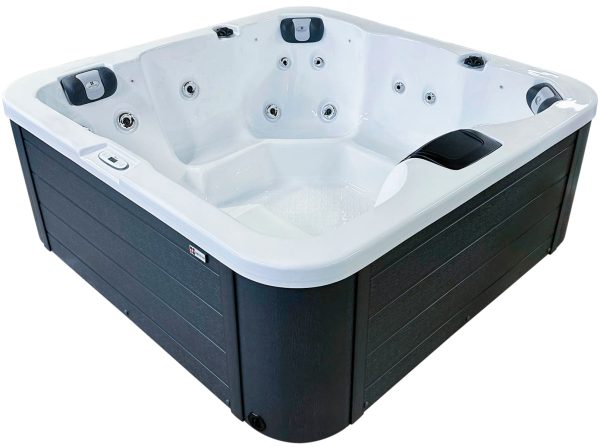 Jacuzzi z hydromasażem Passion Spas Flame (190х190х81 cm), srebrno-biały